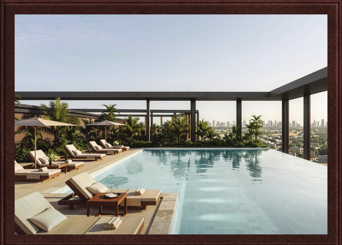 Pool deck at The Archive by Imtiaz